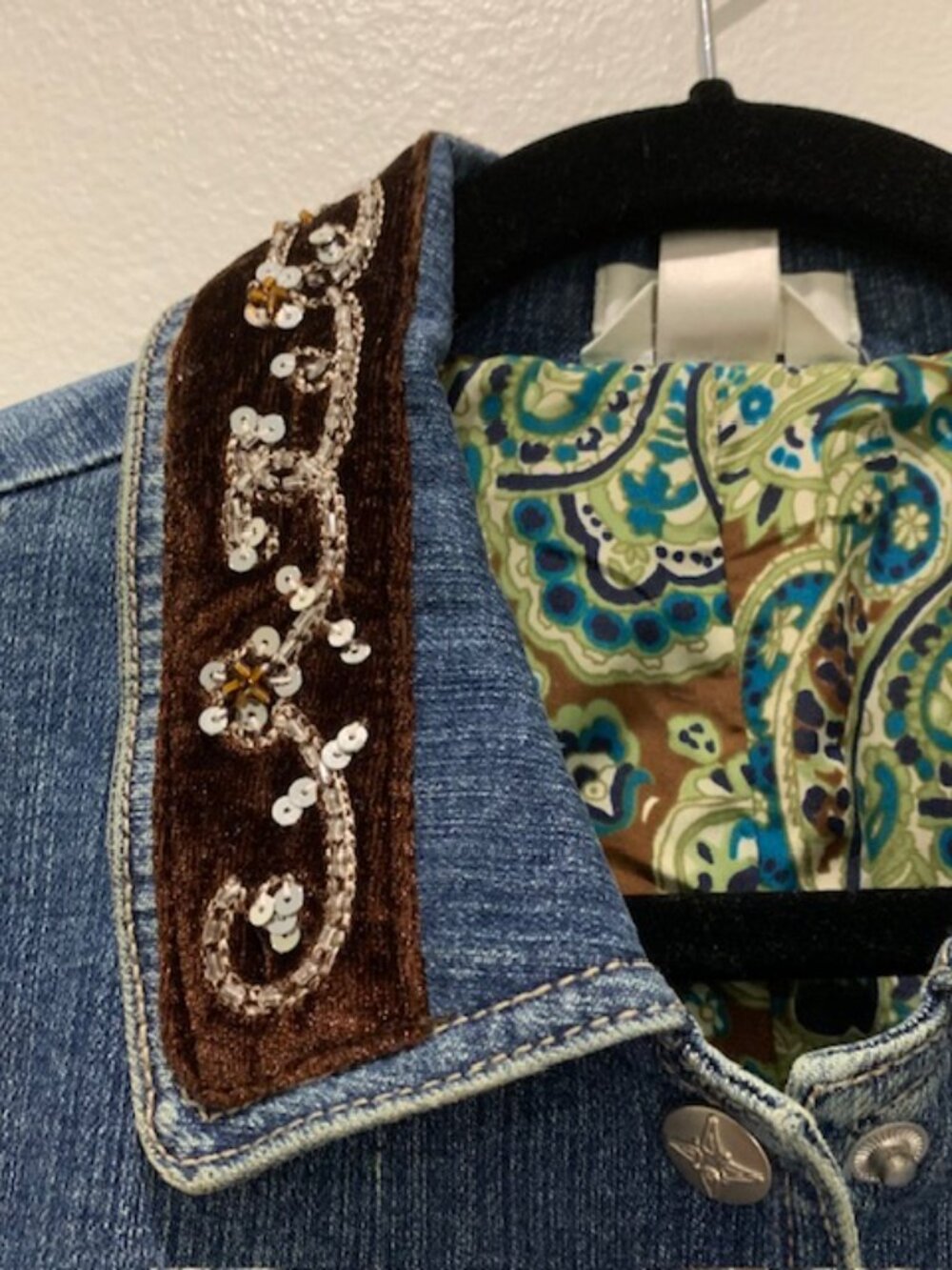 Christopher & Banks Jean Jacket Size Large - Picture 2 of 12